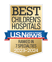 best children's hospital 2023-2024 badge